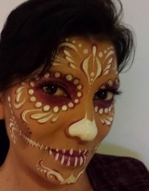 maquillaje fantasia mujer calavera mejicana