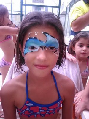 maquillaje de fantasia niña playa