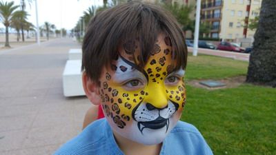 maquillaje de carnaval niño tigre