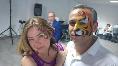 maquillaje de carnaval pareja