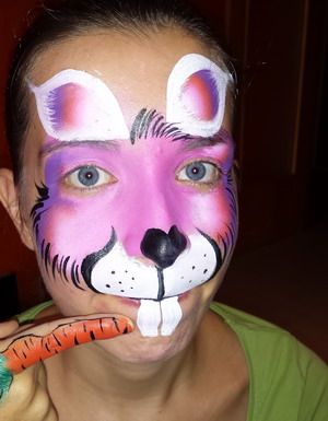 maquillaje de carnaval conejo