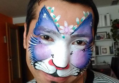 maquillaje para carnaval gato